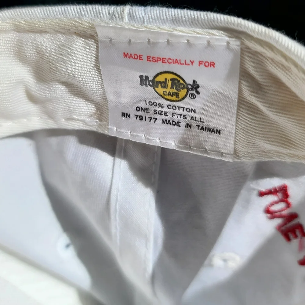 Hard Rock St. Thomas white baseball hat NEW never worn - Picture 5 of 5
